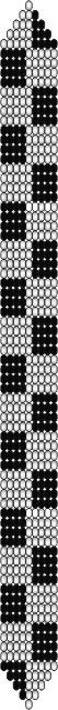 Схема браслета для узора Шахматы